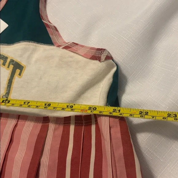 BDG Ace Spliced Graphic Pleated Peplum Tank Top SZ L Urban Outfitters Casual NWT - Picture 9 of 12